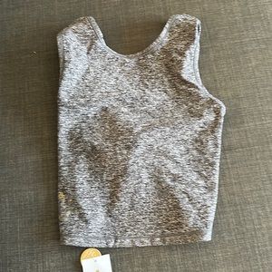 Spiritual gangster NWT Heather grey cropped tank. Twist back size XS